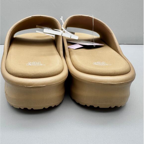 Wild Fable Sandals Womens 11 Tan Laney Platforms Neutral Y2K Slip On Cute Summer - Picture 4 of 6